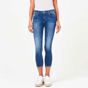 DL1961 Florence Instasculpt Crop - Everglade Wash